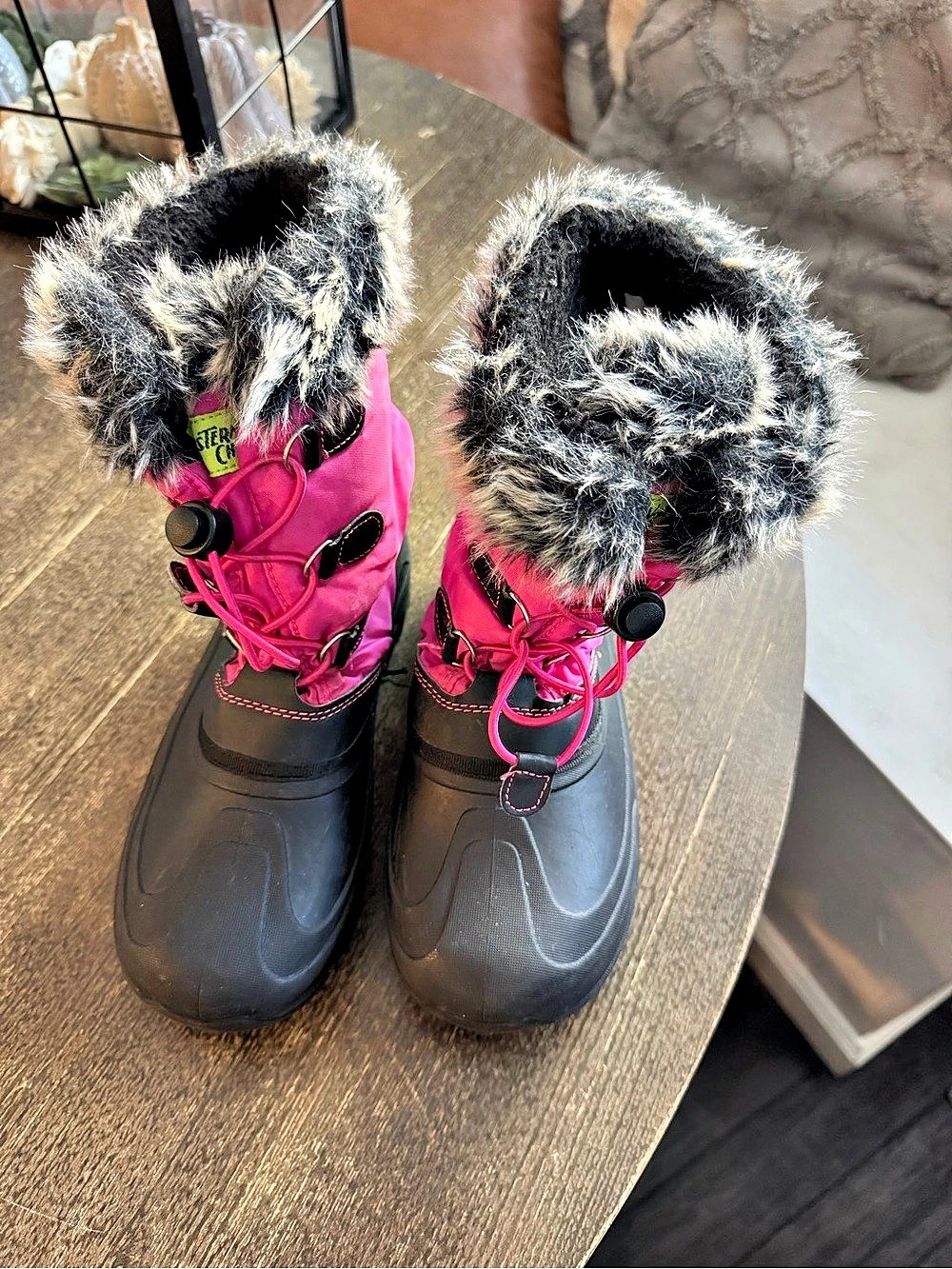 Western Chief Snow Winter Boots in Pink & Black Girl’s 4